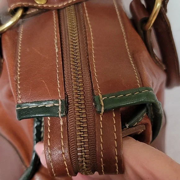 Brahmin vintage brown leather handbag - Picture 7 of 16